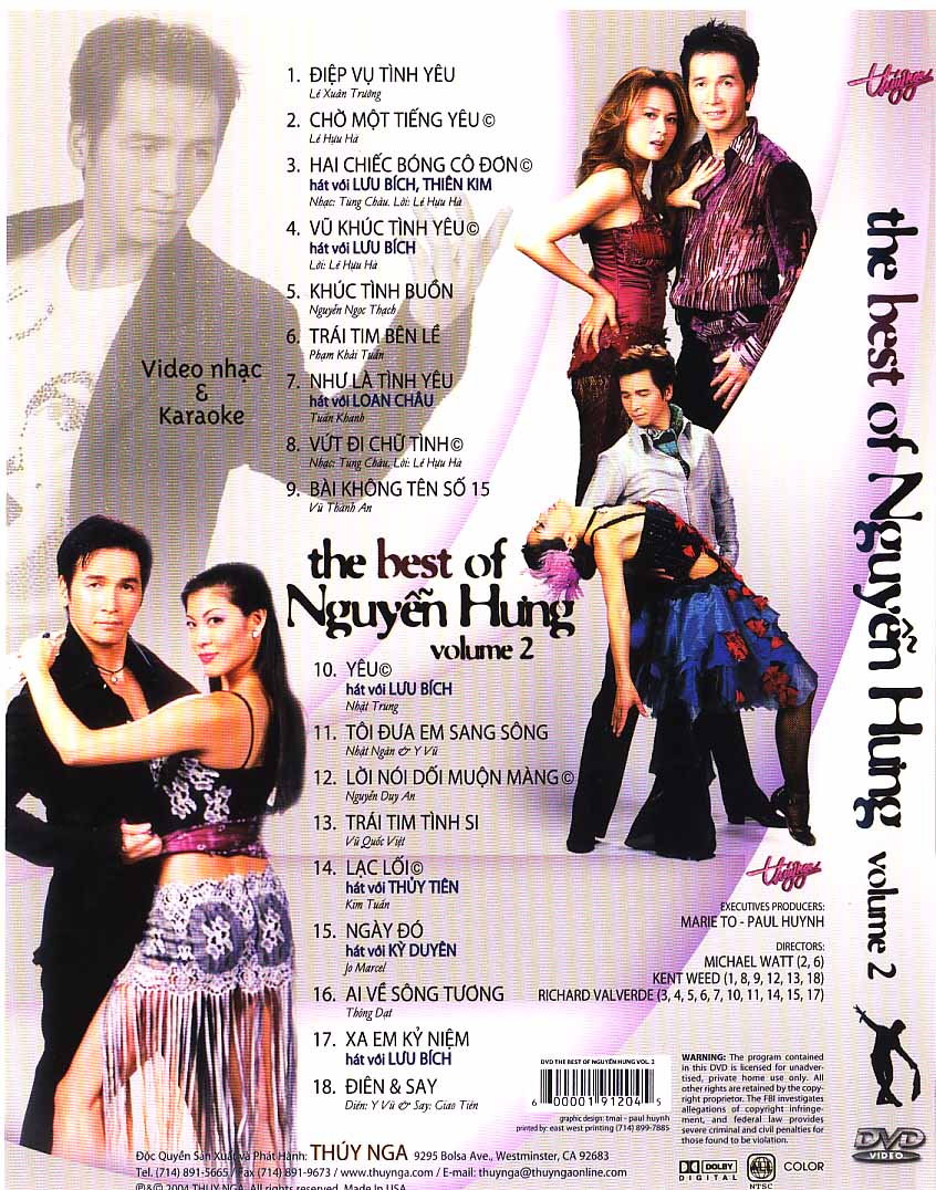 Nguyễn Hưng – The Best Of Nguyễn Hưng 2 [DVD9.ISO]